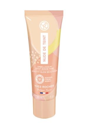 Yves rocher, легкий тональний флюїд, основа, nude de teint, ів роше