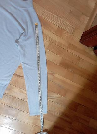 Голубая трикотажная кофта 4