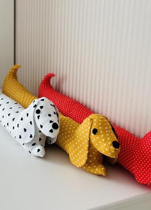 Текстильная подушка «такса»