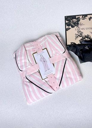 Фланелева піжама victoria's secret flannel long pajama set