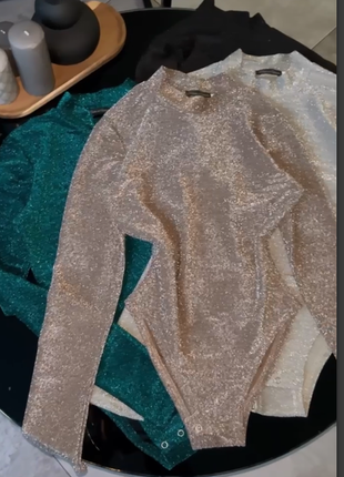 Шикарное боди женское люрекс 42-44,46-48 4 цветв rin4962-525t