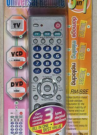 Универсальний пульт chunghop rm-88e для тв cd dvd плеера  vhs