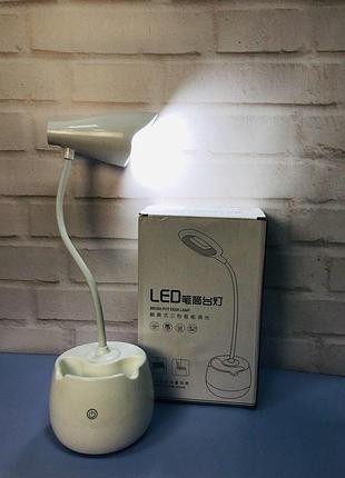 Портативная компактная яркая без проводная настольная лампа