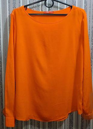 Помаранчева сорочка-блуза