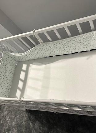 Кроватка doninanta comfort белая 120*60 с маятниковым механизмом (без выдвижных ящиков)