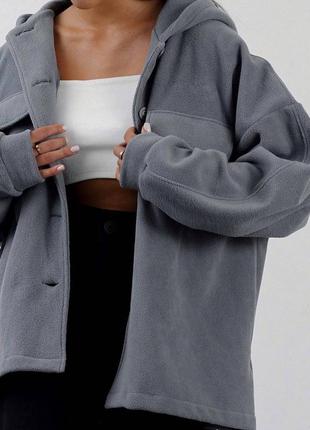 Флисовая кофта женская тепла на пуговицах