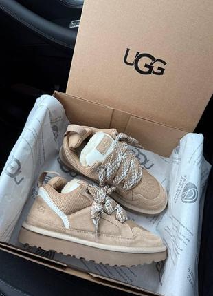 Уги угі угги уггі ugg lowmel sneaker beige