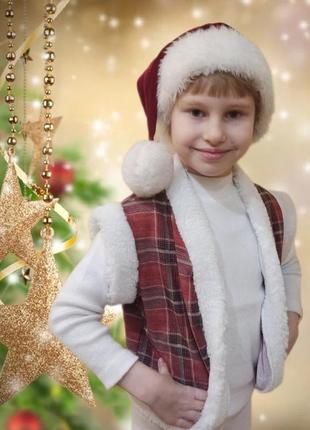 Карнавальный костюм гномик санта 116 122