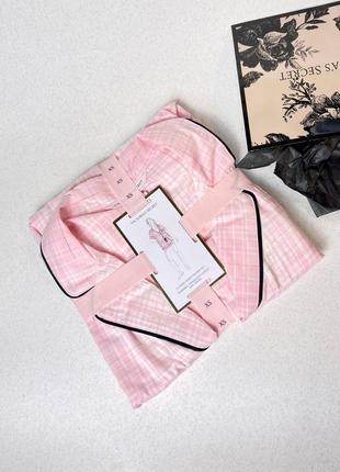 Піжама з шортами victoria's secret flannel short pajama set