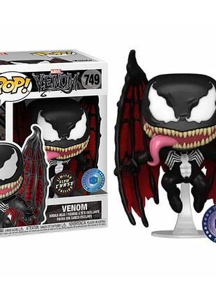 Фігурка funko pop віднем - venom №749 10 см limited glow chase edition pop in a box exclusive marvel