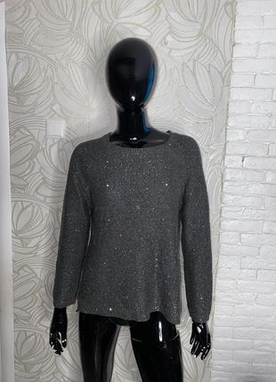 Кофта с блестками пайетками laura ashley, m-l
