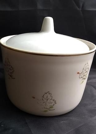 Старая винтажная сахарница полонне, пзхк, 1960е года.