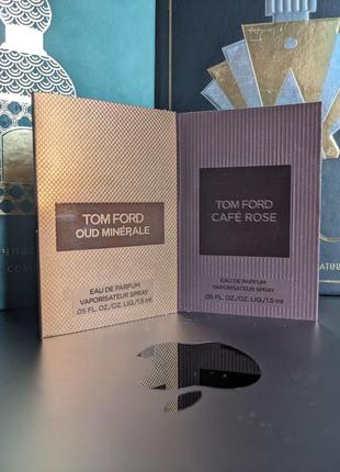 Пробники парфумів tom ford café rose, oud minérale