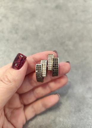 Серьги серебро английский замок