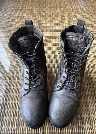 Шкіряні  черевики moncler,орігінал