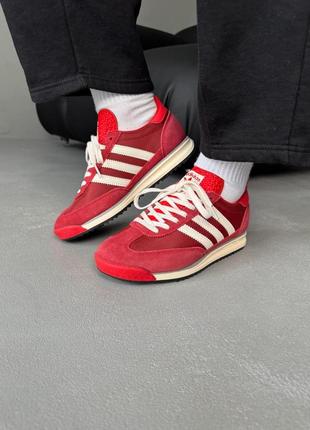 adidas Ftwwht sl 72 red white ❤️36рр-45рр❤️ кросівки жіночі червоні адідас, кроссовки женские красные, кросівки чоловічі адідас