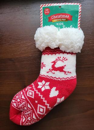 Дитячі вовняні теплі шкарпетки. шкарпетки-тапочки