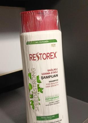 Шампунь для жирного типа волос "speed & strong" restorex, 500 мл