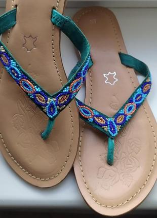 Кожаные  вьетнамки 37 р