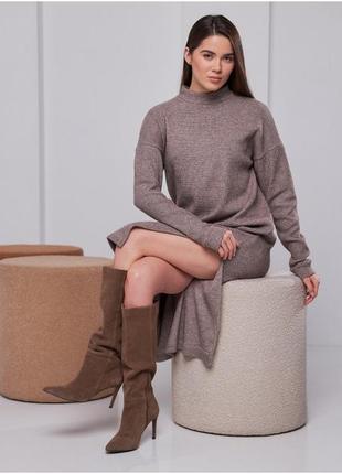 Тепла сукня довжини максі 4043