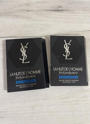 Ves saint laurent ysl la nuit de lhomme bleu électrique туалетная вода