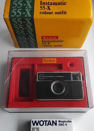 Винтажный пленочный ретро фотоапарат kodak 55x instamatic camera