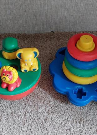 Сортер - пирамидка грибок fisher-price.