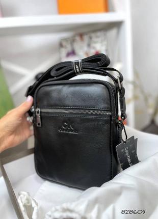 Сумка calvin klein з натуральної шкіри