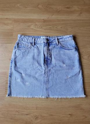 Zara юбка джинсовая