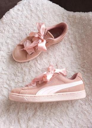 ❗️❗️❗️милые кроссовки с бантом puma suede р. 37