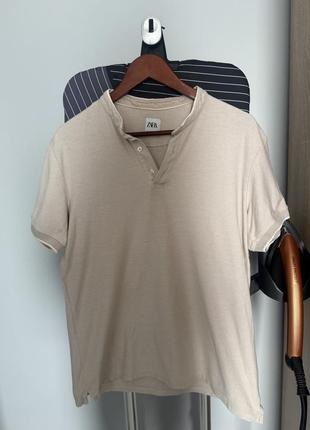 Футболка zara поло, мужская