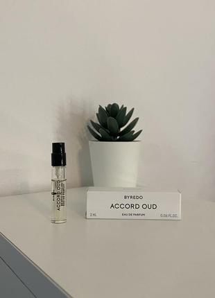 Оригинальный пробник парфюма byredo accord oud 2 ml