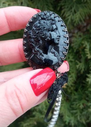 Камея винтажная , посеребряный в идеальном  состоянии.франция!