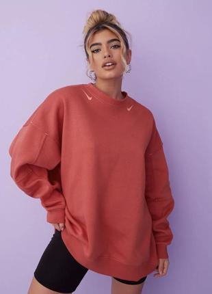 Оверсайз свитшот на флисе nike как новый