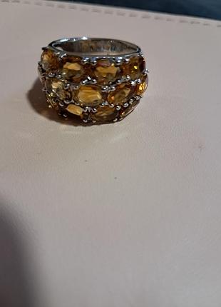 Каблочка с натуральными цитринами