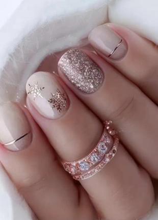 Накладные ногти с клеем и пилочкой