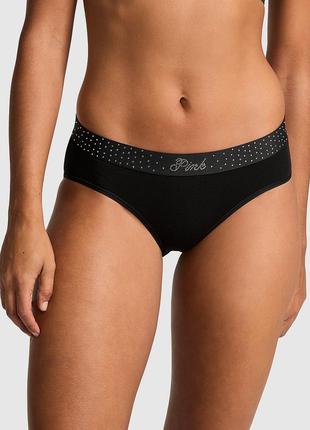 Хлопковые трусики со стразами victoria's secret pink оригинал