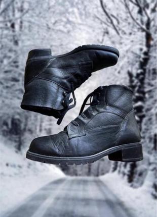 Зимові шкіряні черевики elastowere made in italy оригінальні