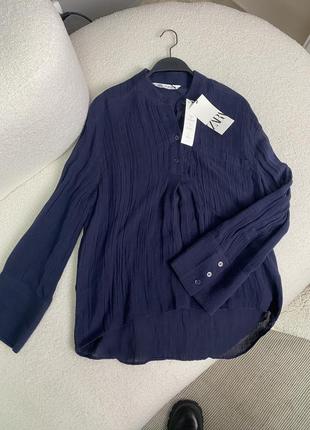 Лляна блуза zara, блузка зара, сорочка, рубашка