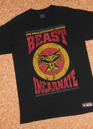 Футболка brock lesnar/брок леснар/beast incarnate/skull/wrestling/wwe/череп/мерч