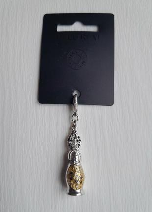 Стильна підвіска посріблення, кристали swarovski  pilgrim данія