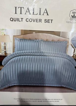 Новинка постельное белье комплект стайп сатин5 фото