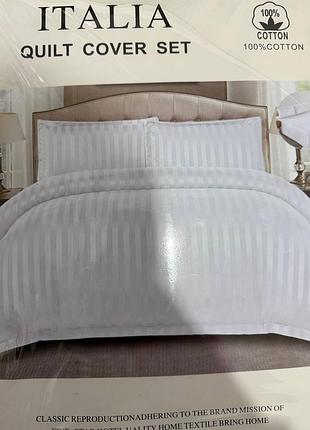 Новинка постельное белье комплект стайп сатин9 фото