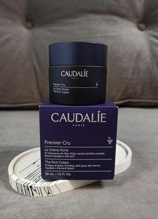 Антивіковий зволожуючий крем з церамідами caudalie premier cru the rich cream 50 мл