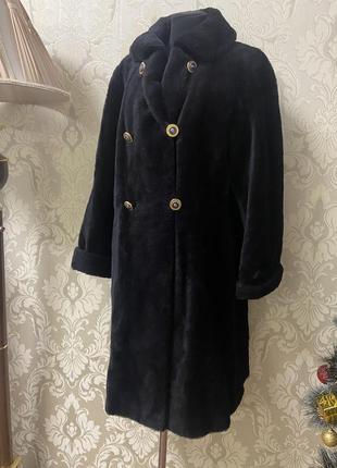 Натуральна шуба з альпаки та мохеру