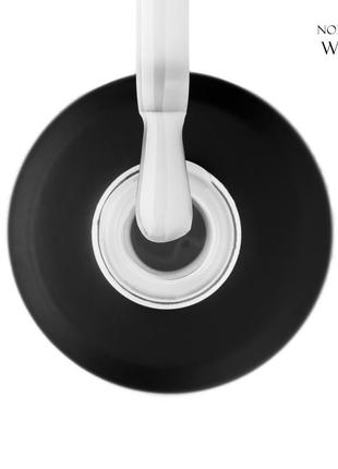 Камуфлюючий топ для гель-лаку gloss top coat white, 15 мл