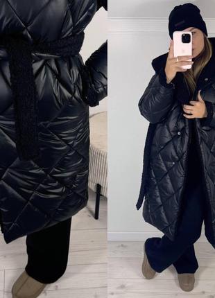 Куртка жіноча пальто тепла з хутром