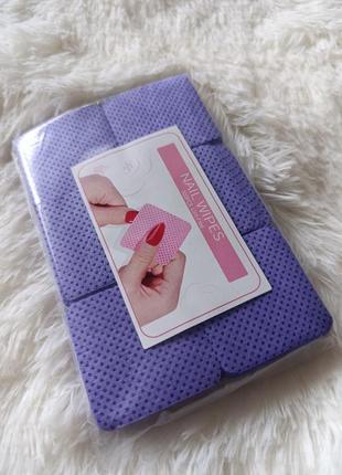 Упаковка безворсовых салфеток для маникюра 300 шт