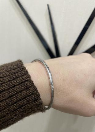 Серебряный браслет-джгут 925 проба