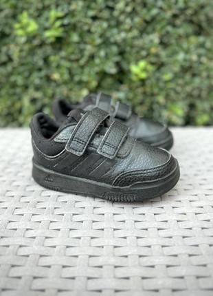 Adidas tensaur hook кроссовки 21 размер оригинал детские черные кожаные